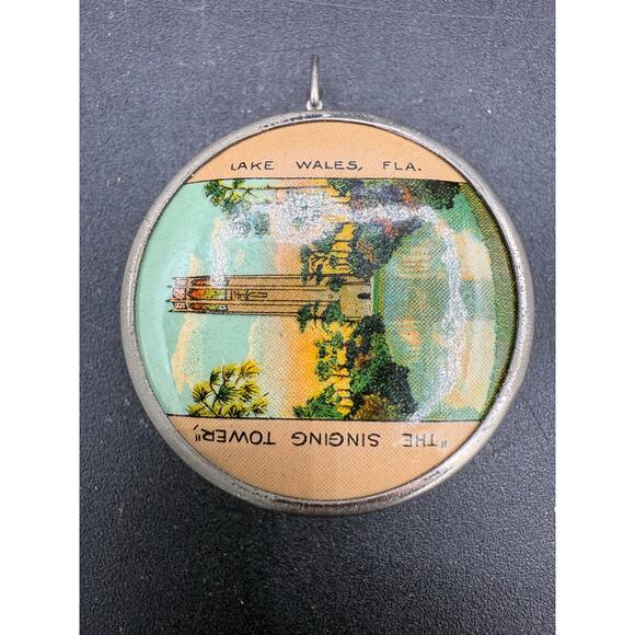 1930's Singing Tower Lake Wales Florida Celluloid Tape Measure-Germany - Picture 3 of 9